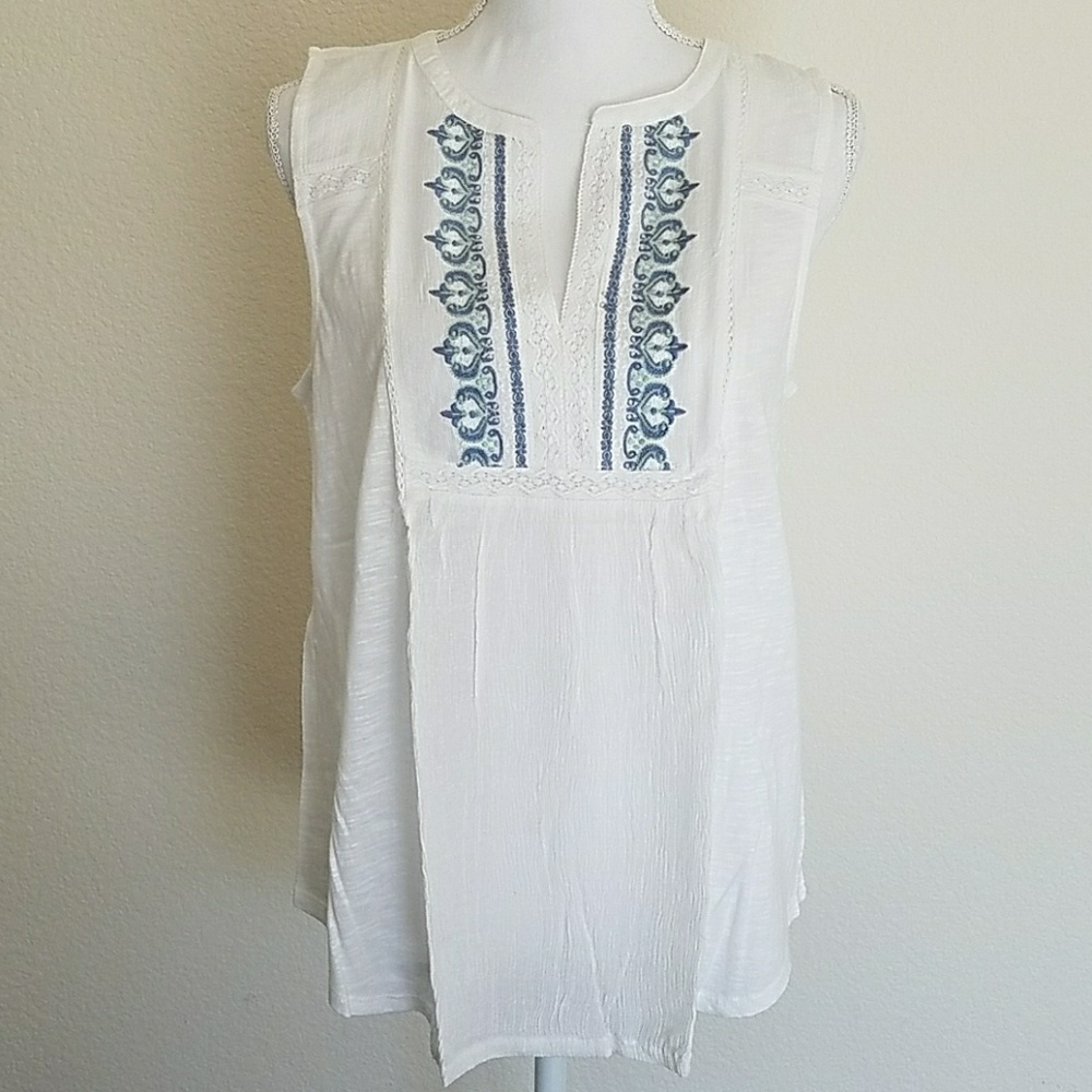 Lucky Brand Boho Top L